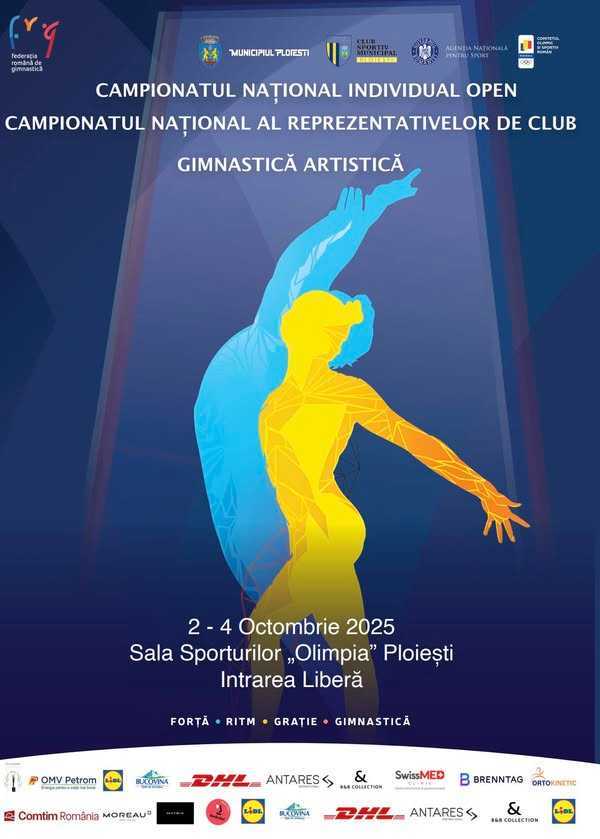 Ploiești becomes the capital of artistic gymnastics from 2-4 October 2025!