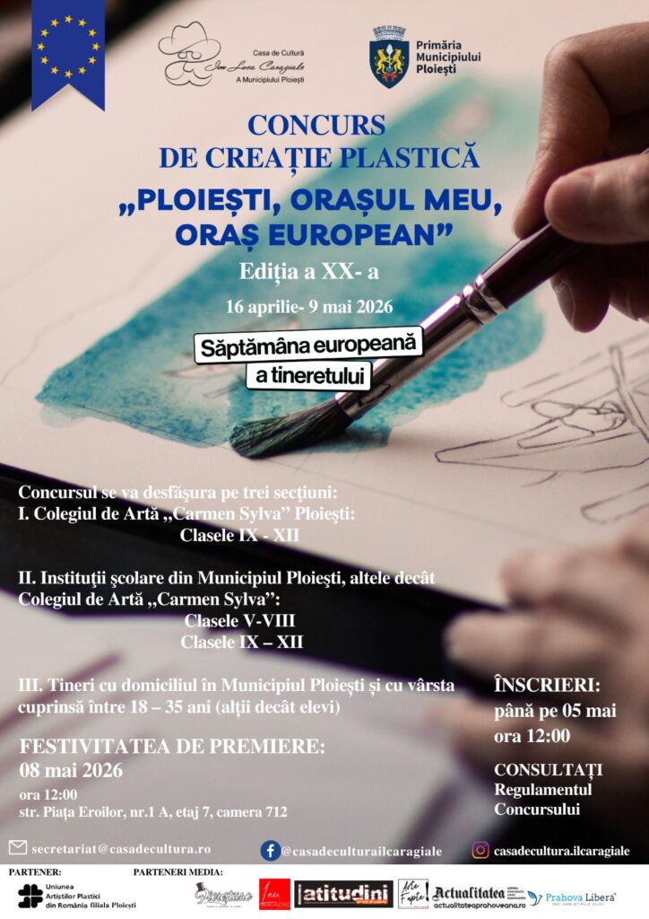 „Ploiești, orașul meu, oraș european” – concurs de artă plastică dedicat tinerilor!