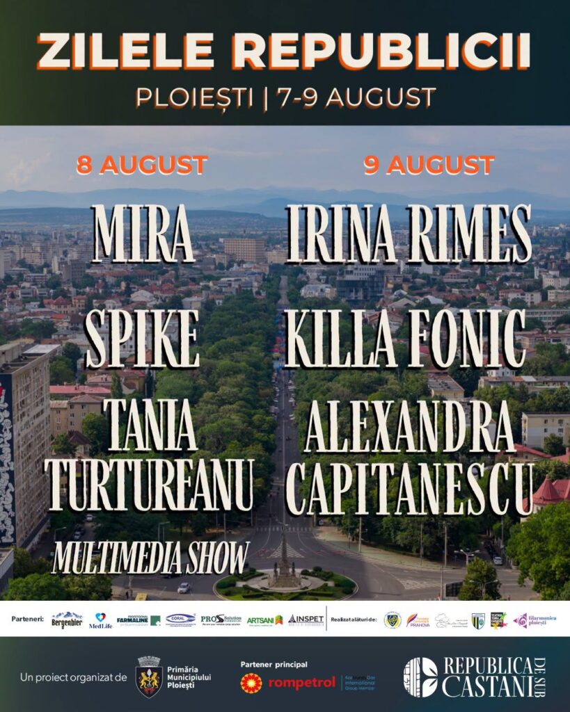 Zilele Republicii aduc cel mai spectaculos weekend al verii la “Republica de sub Castani”!
