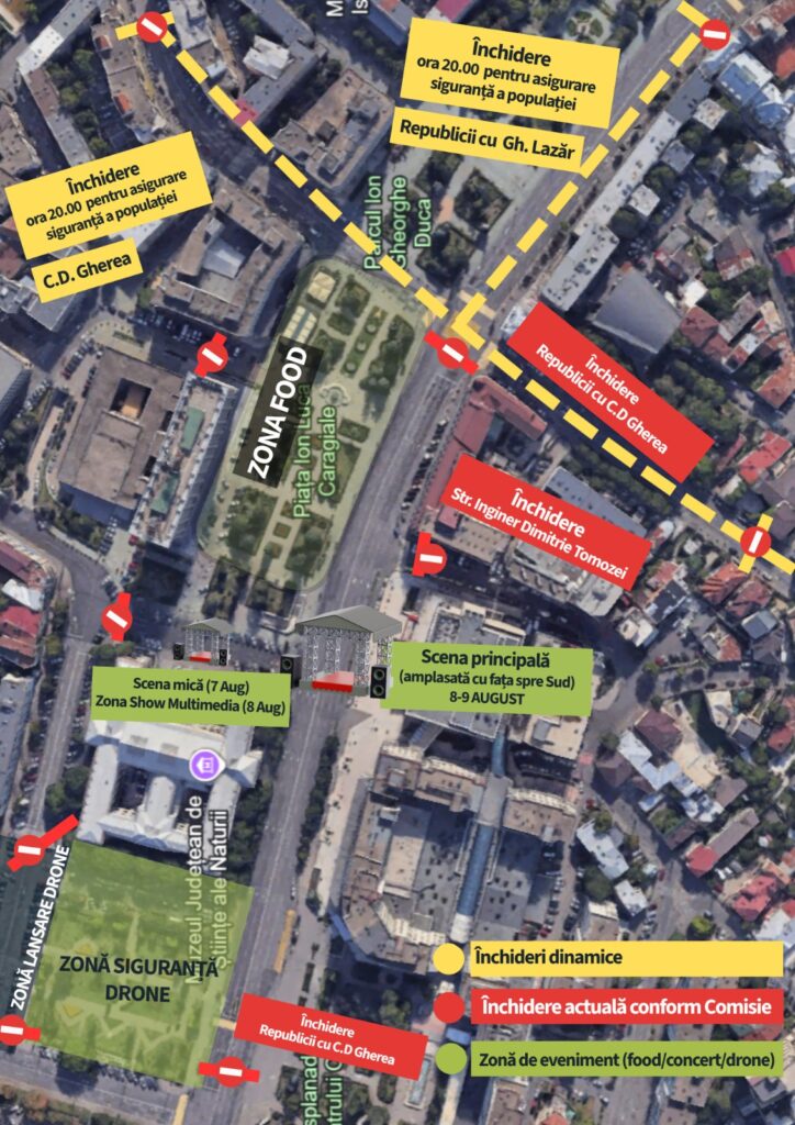 Măsuri adoptate de către Primăria municipiului Ploiești în vederea desfășurării, în condiții optime, a Zilelor Republicii, în perioada 7 – 9 august 2026