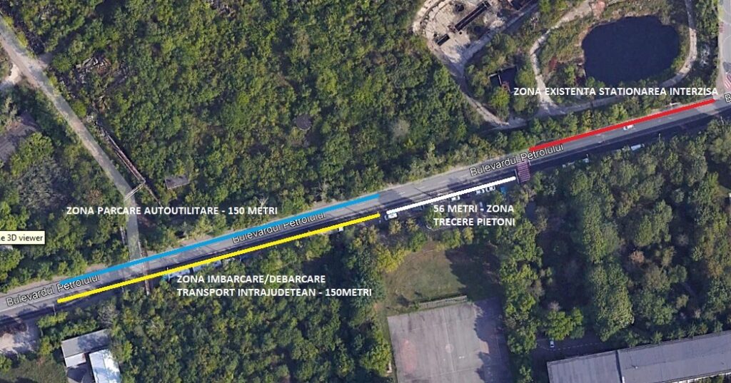 Mutare temporară, pe Bulevardul Petrolului nr. 14, a terminalului pentru transportatorii particulari autorizați